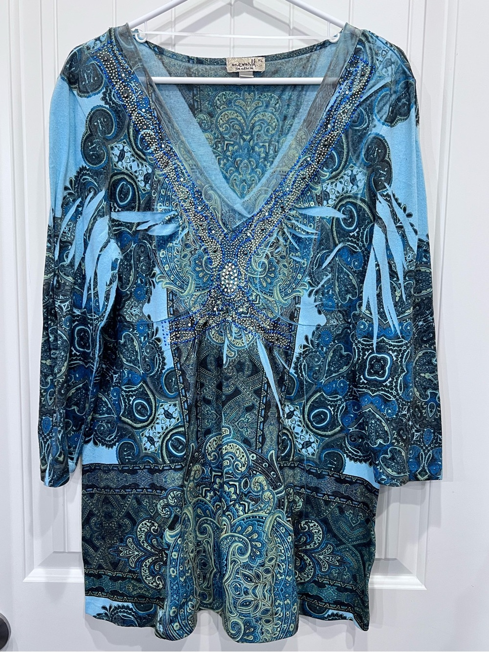 One World Live & Let Live
Boho Embellished Paisley XL
Empire Waist Stretch